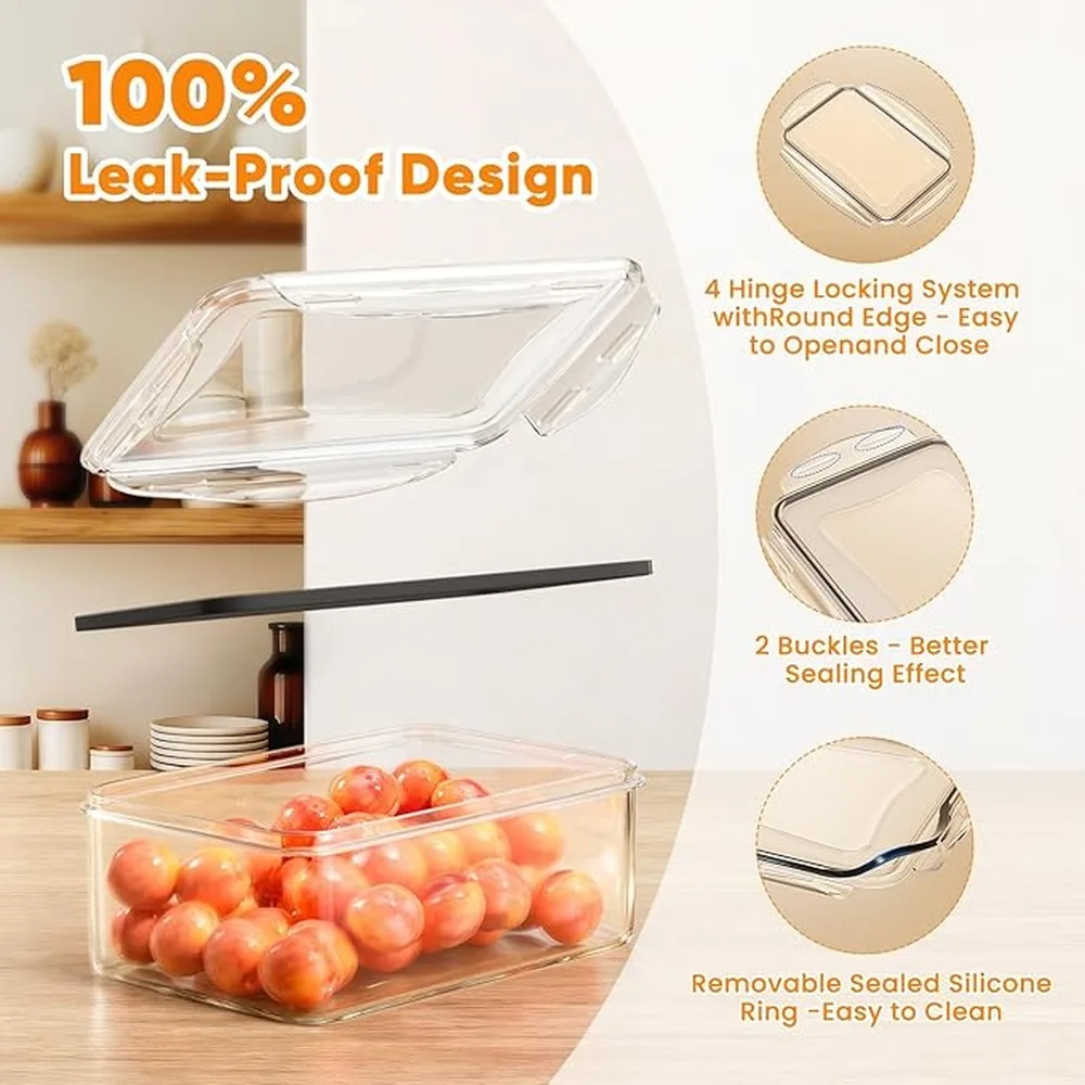 Kitchen Storage Set Food Storage Container Meal Prep Container Microwave Safe Freezer
