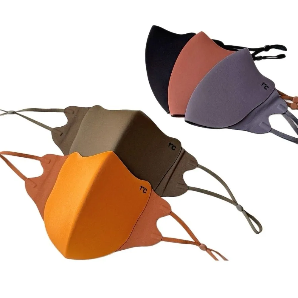 Nuevo Mascarilla cálida y transpirable, mascarilla facial lavable a prueba de polvo, velo facial sin rastro para