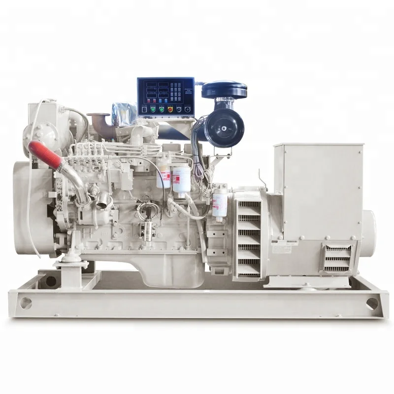 Ship boat use marine diesel generator prime power 300kw with Cumins marine engine KTA19-DM