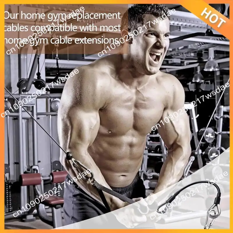 X08A 4 Uds extensión de Cable de gimnasio reemplazo de máquina de gimnasio cuerda de extensión de Cable de gimnasio para LAT/Tricep