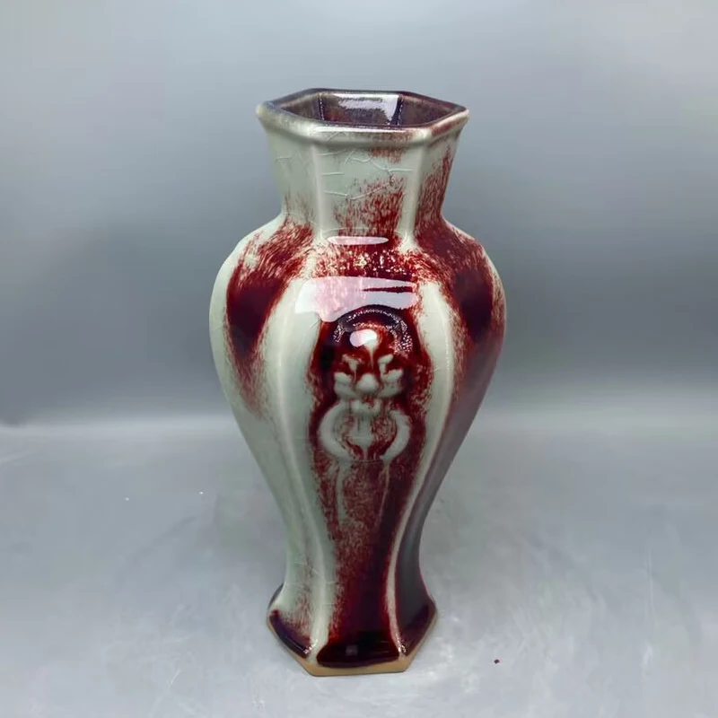 

Ceramic Vase Ornamental vase Handicrafts Jun Porcelain Has Ice Cracks Open Pieces Of Under-glaze Bubbles