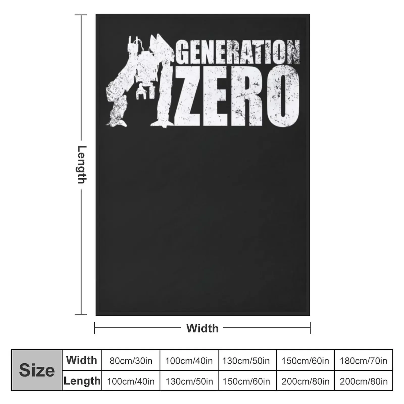 Generation Zero Game Essential Throw Blanket couch cozy soft plush fuzzy picnic outdoor blanket