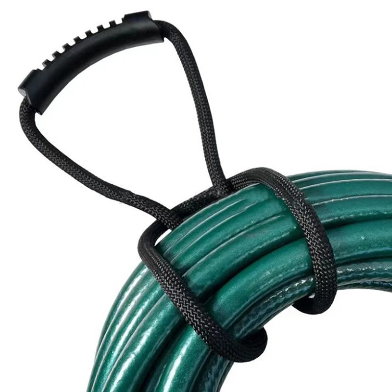 

Black Handheld Heavy Object Strap Heavy-duty Storage Strap Hose Water Pipe Wire Cable Storage Organization Handle Gravity Strap