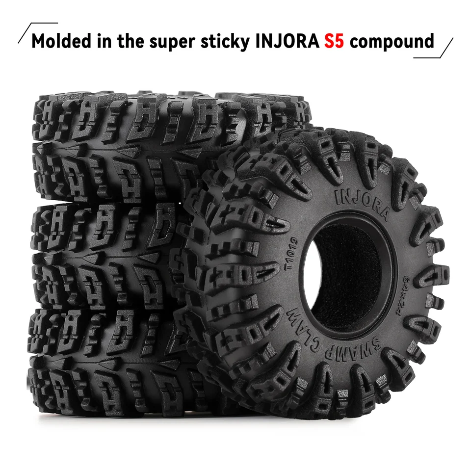 INJORA – pneus sur chenilles Super doux et collants 1.0, 64x24mm, pour voiture sur chenilles 1/18 1/24 RC Axial SCX24 FMS FCX24 AX24, mise à niveau (T1011) 26 INJORA – pneus sur chenilles Super doux et collants 1.0, 64x24mm, pour voiture sur chenilles 1/18 1/24 RC Axial SCX24 FMS FCX24 AX24, mise à niveau (T1011) 26