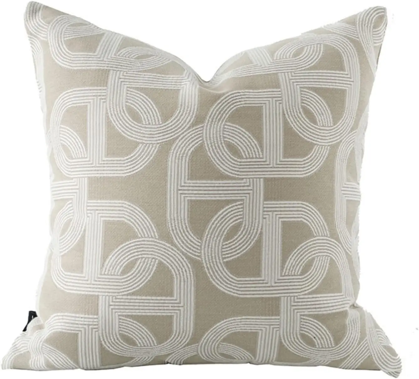 Modern Geometric Throw Pillow Cover for Sofa Cushion Beige Decorative Accent Pillow Case for Living Room Home Decor Storage