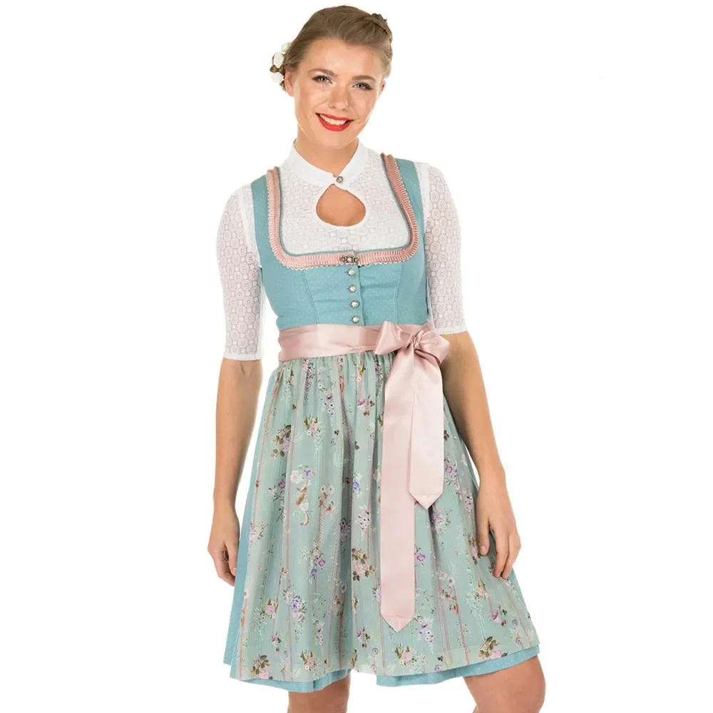 New Lady Oktoberfest Costume Germany Bavarian Beer Maid Waiter Cosplay Parade Tavern Fancy Party Dress