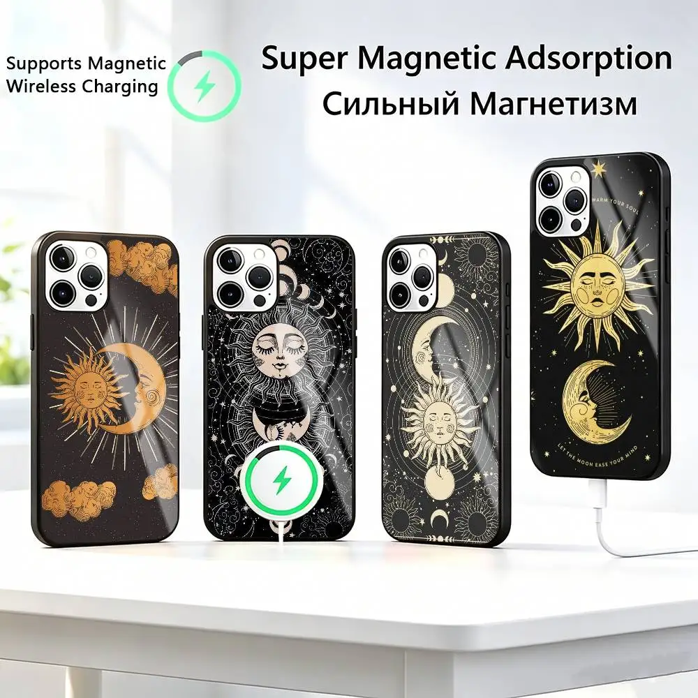 

Astrology Star Signs Phone Case For iPhone17,16,15,14,13,12,11 Plus,Pro Supports Magnetic Wireless Charging