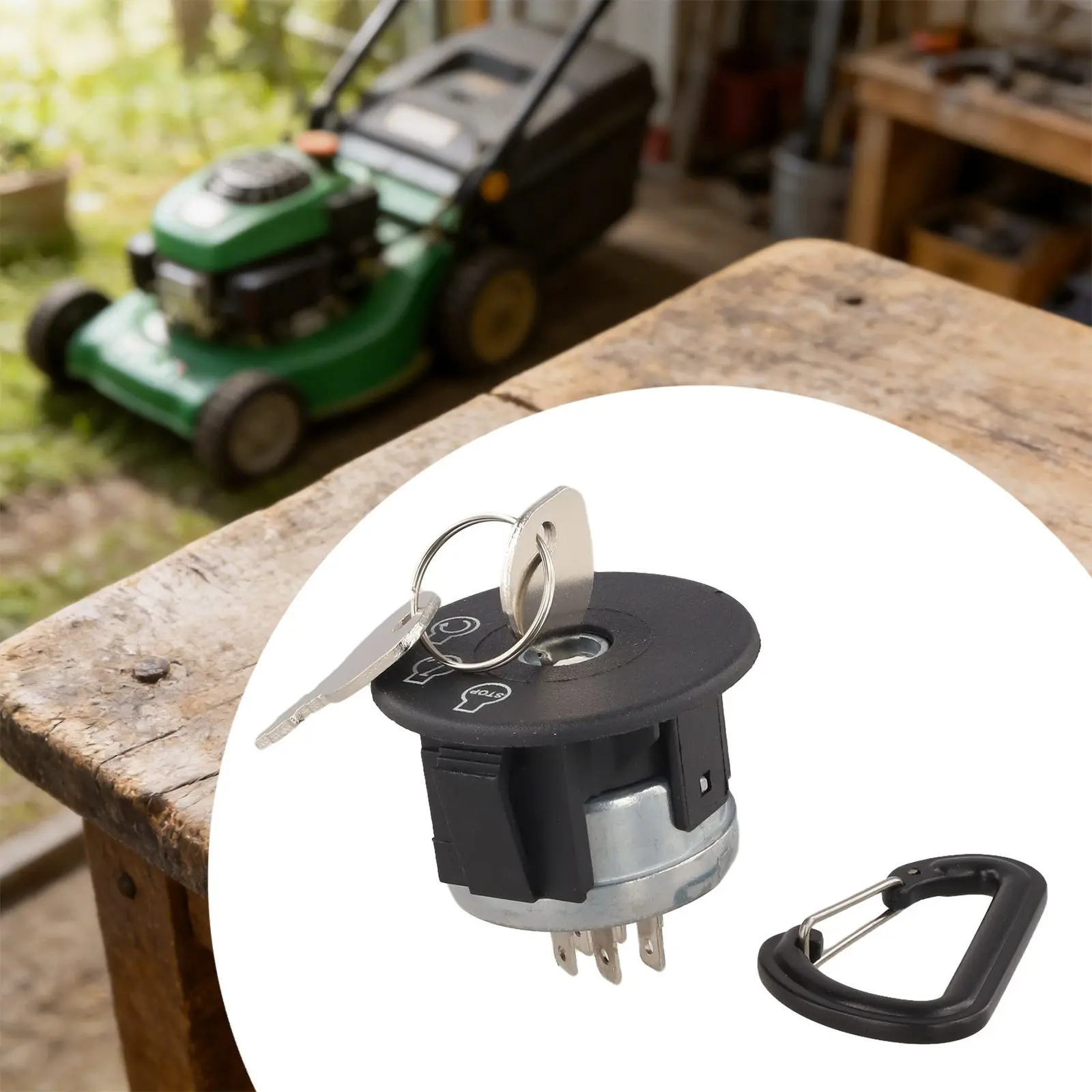 Replacement Ignition Switch for SCAG Equipment Fits For Liberty Z and Freedom Models Provides Steady Starting Function