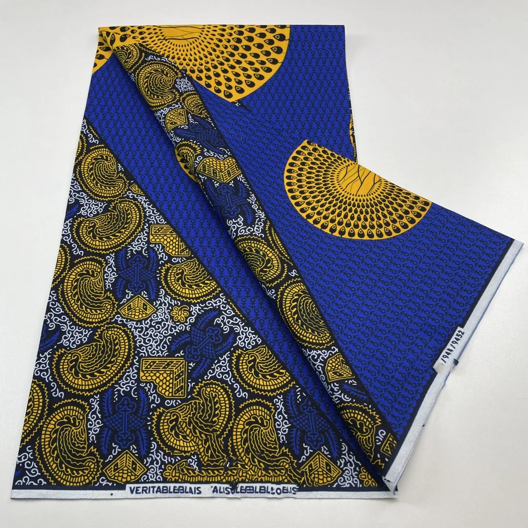 2024 New Design 100% Cotton Top Quality Wax African Fabric For Wedding Dress Making Craft Loincloth 3C4