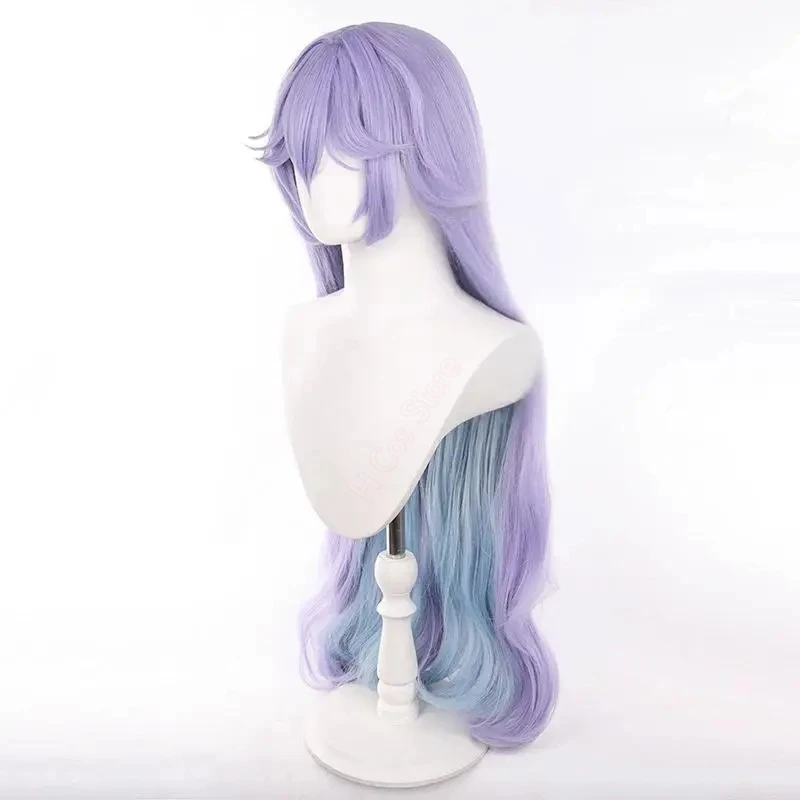 Neues Spiel Wuthering Waves Cantarella Cosplay Perücke Mädchen Lolita Lila Langes Lockiges Haar Hitzebeständige Synthetische Perücken Halloween Prop