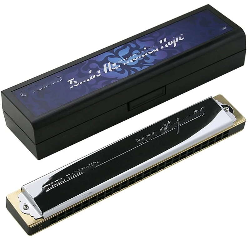 Polyphonic Harmonica Beginners Practice C Key Harmonicas 24 Hole Adult Children Performance Harmonicas Multiple Models Harmonica