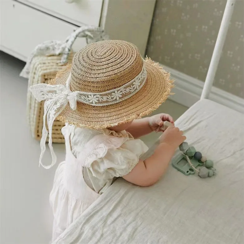 Spring and Autumn Baby Western Style 100 Days Old One Year Old Embroidered Flowers Flounced Sleeve Jumpsuit Baby Girl Rompers