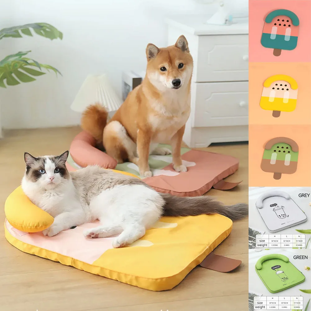 

Dog Cooling Mat Summer Pet Self Cooling Pad with Non-Slip Bottom Cat Bed Mat for Small Medium Large Dogs Indoor Dog Crate Mat