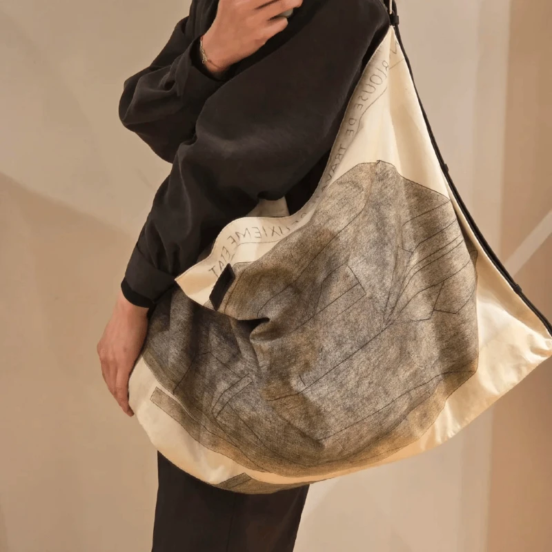 

Niche Brand Artist Collaboration Series Original Canvas Bag Design Tote Bag Large Capacity Women's Crossbody Bag Shoulder Bag