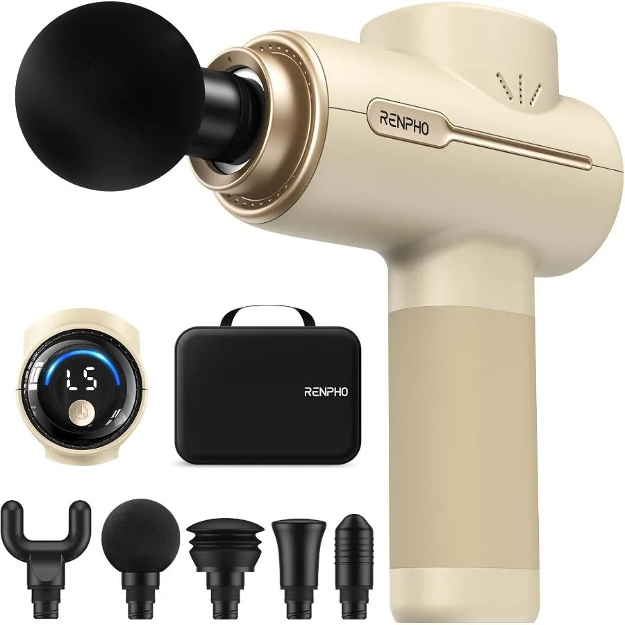 

Портативный ударный массажер для терапии глубоких тканей в спине и шее, облегчение боли, идеальный подарок для мужчин и женщин, компактный портативный