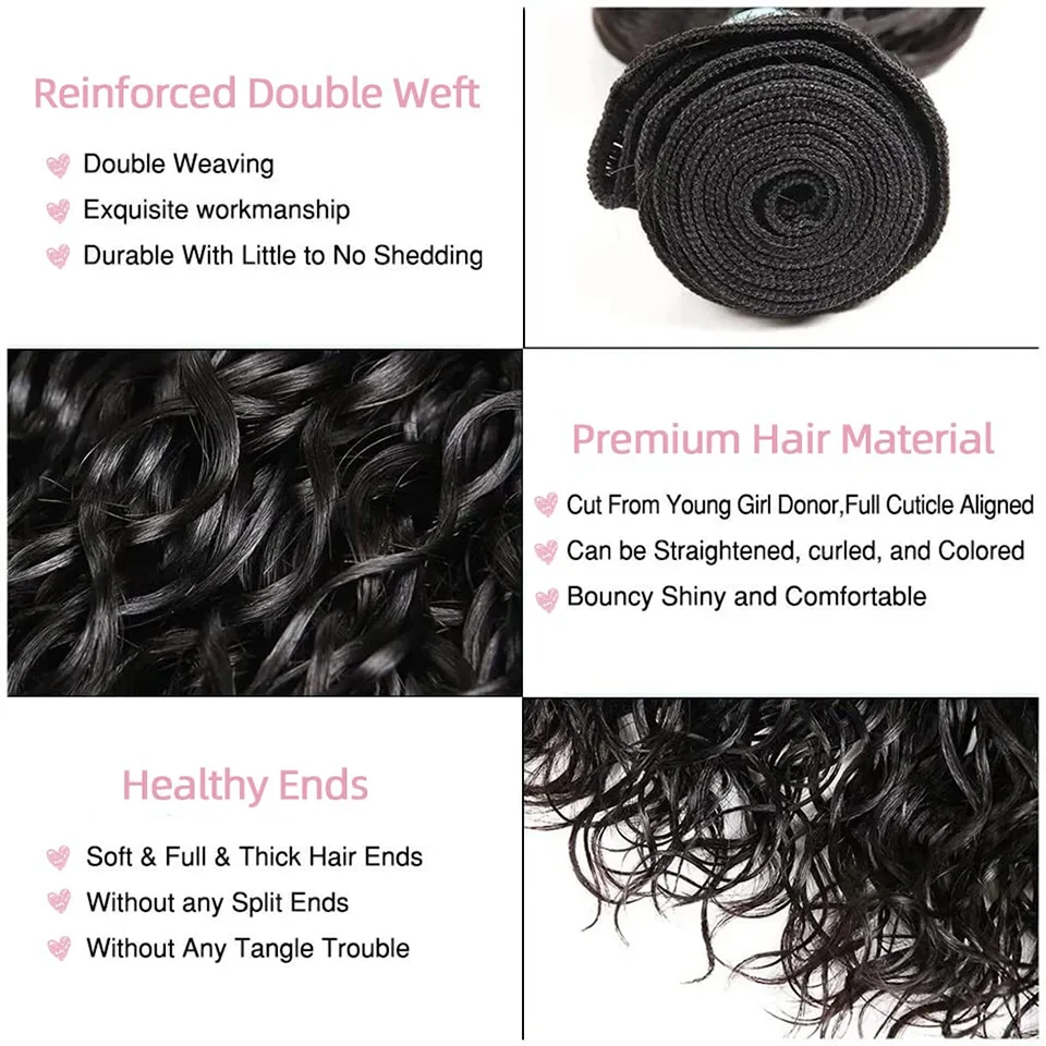 Jerry Curly Human Hair Bundles 1/3/4 Pcs Brazilian Kinky Curly Human Hair Bundles Natural Black Colored Remy Hair Extensions