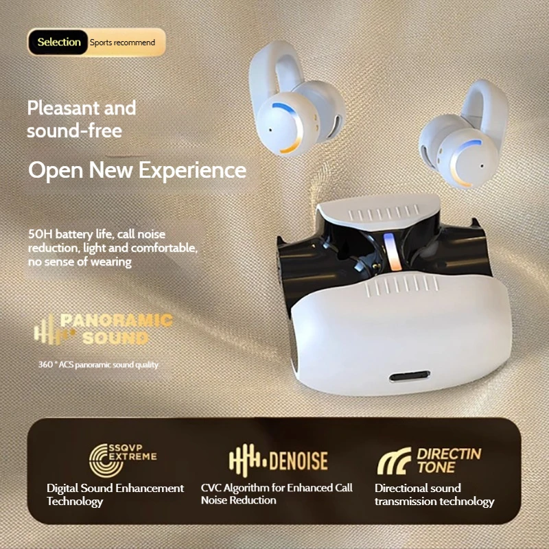2025 New Bluetooth Headphones Space Shape Astronaut Noise Reduction Movement Wireless Earclip Headphones Explosions