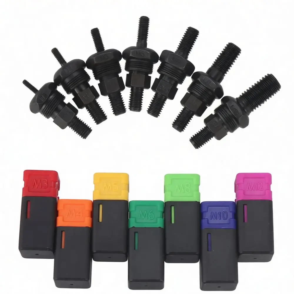 Durable Manual Rivet Nut Setter Tool Metric Imperial Thread Insert Kit M3 M12 For Archery Hunting Gear Repairing Fixing