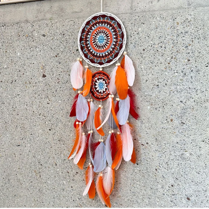 Bohemian Feathers Dream Catcher Large Window Hangings Bedroom Pendants Home Decorations Handmade Accessories For Festival Gifts