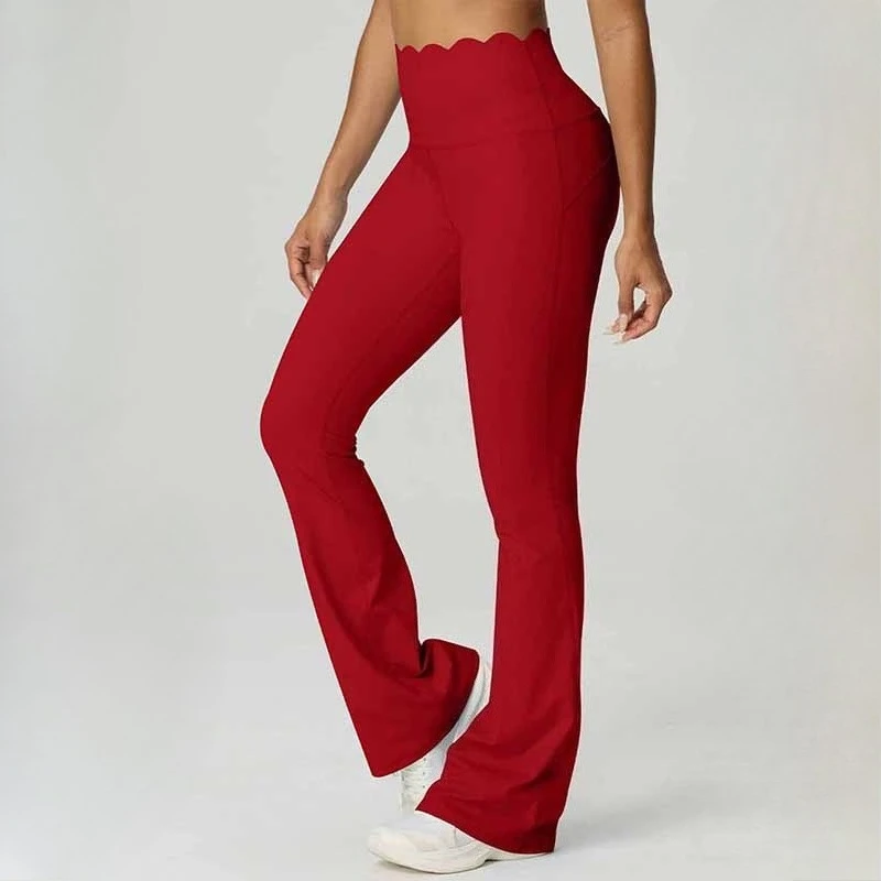 Women High Waist Flare Yoga Pants Naked Feeling Tummy Control Butt Lifting Bell Bottoms Breathable Comfort GYM Leggings