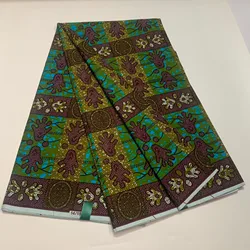 2025 Ghana Ankara African Wax Prints 100% Cottonr Fabric Binta Real Wax High Quality 6 Yard African Fabric For Party Dress Soft