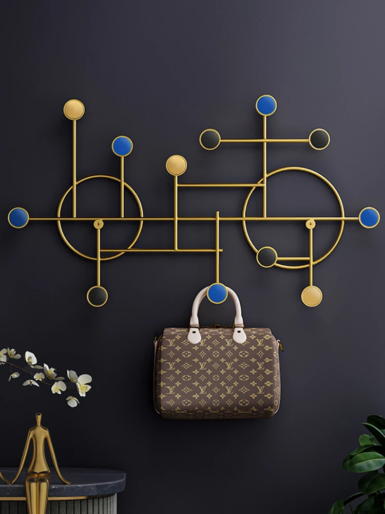 

Creative living room clothes wall storage hanger free punching coat hook porch hook wall wall wall rack