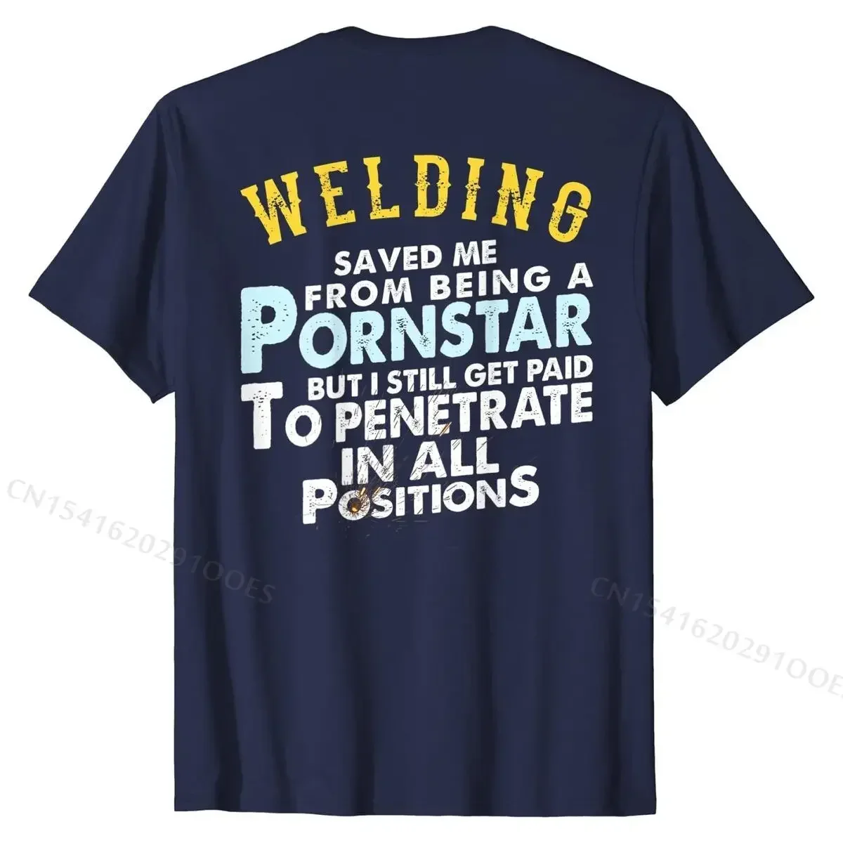 Funny Welding Gift for Proud Welder Print T-shirt 100% Cotton Casual Top Shirt Cute for Men High Quality Fashion