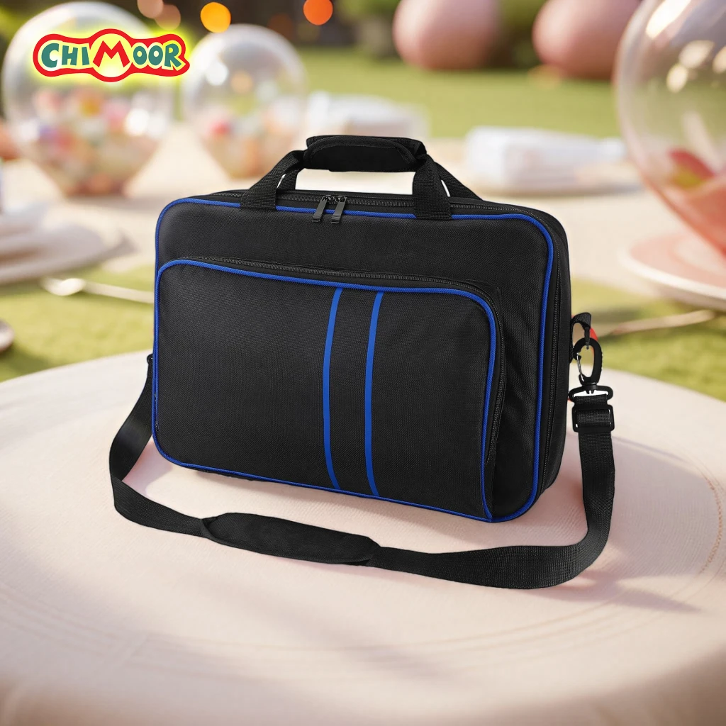 Estojo de transporte para ps5, bolsa de transporte de viagem para console playstation 5, bolsa de armazenamento portátil compatível com disco e cabo ps5