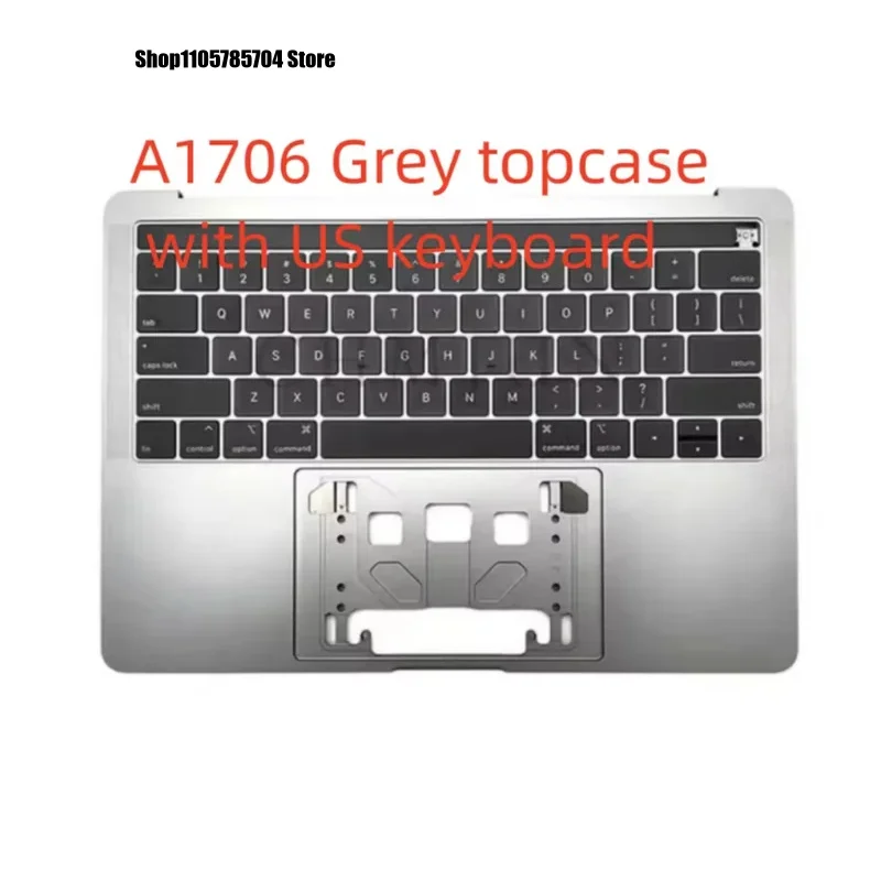 DL+95% New Laptop a1708 A1706 Top case For macbook pro Retina 13'' A1708 A1706 with touchbar Palmrest US Keyboard with Backlight