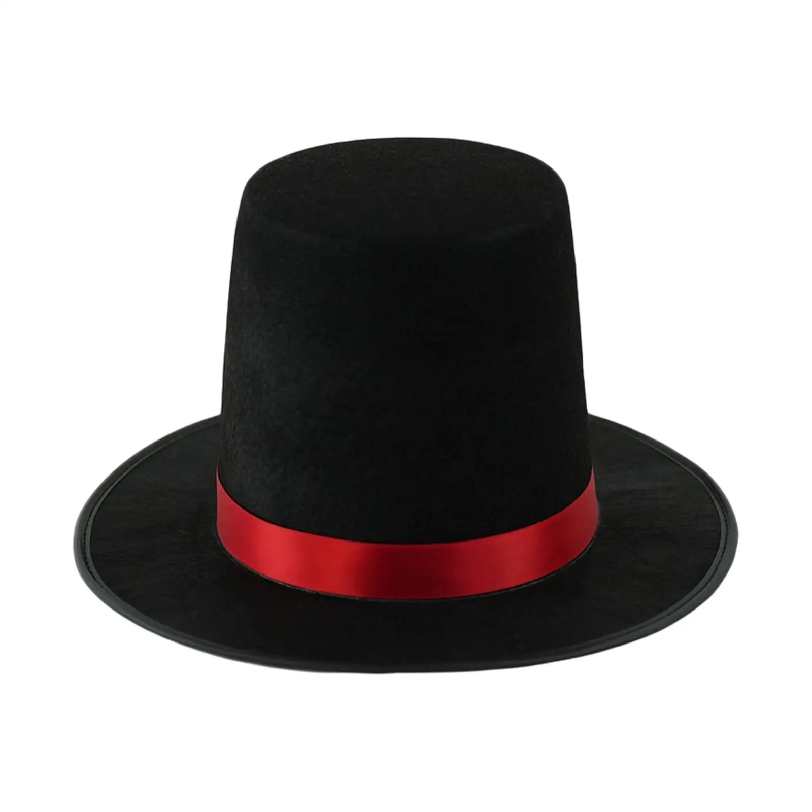 Kapelusz z płaskim wierzchem, ceremonialny, elegancki, kapelusz magika, akcesorium do kostiumu butlera dla mężczyzn i kobiet, na cosplay, karnawał, do klubu nocnego.