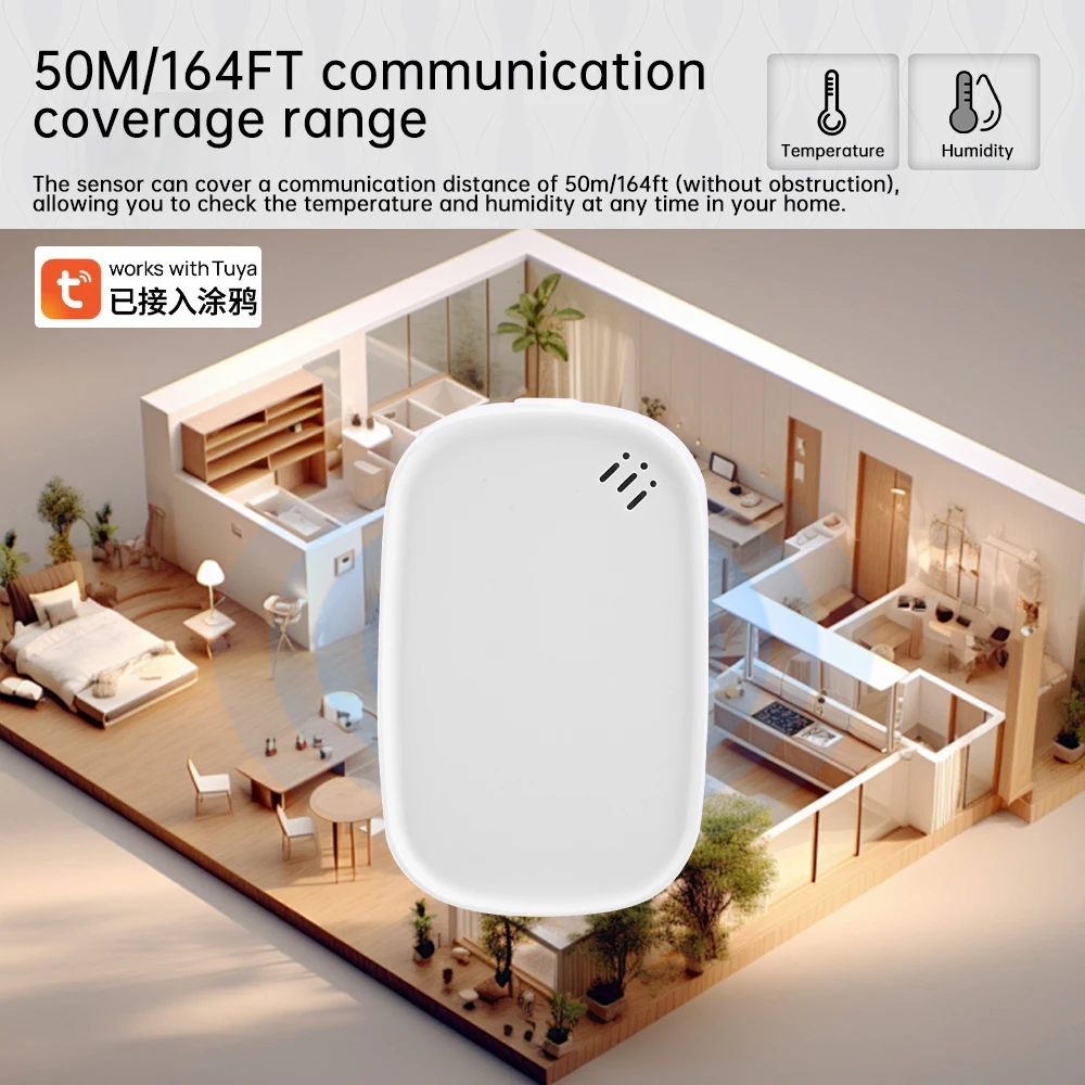 Smart Temperature and Humidity Sensor High Precision Temperature and Humidity Monitoring Instrument For Tuya Zigbee