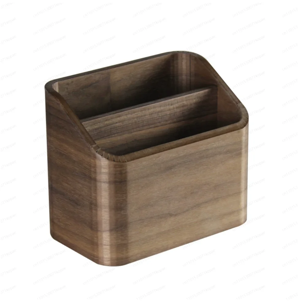 

Nordic Minimalist Remote Control Storage Box Office Living Room Cosmetic Finishing Storage Wooden Desktop Storage Box
