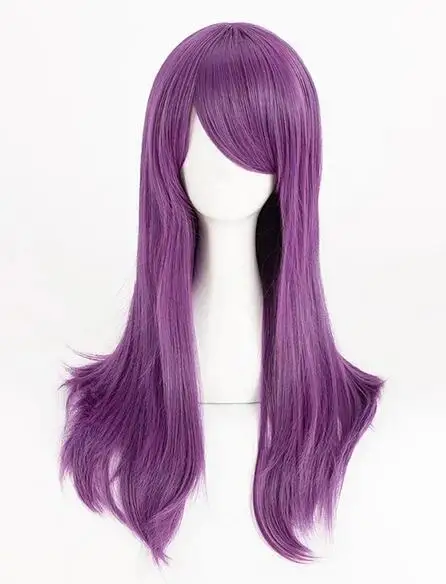 

Grape purple long hair wig