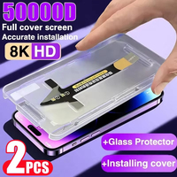2PCS HD Easy Installation Screen Protector for Samsung S25 Ultra S24 S25 Plus S22 S23 Plus FE S24 Ultra Anti-spy Tempered Glass