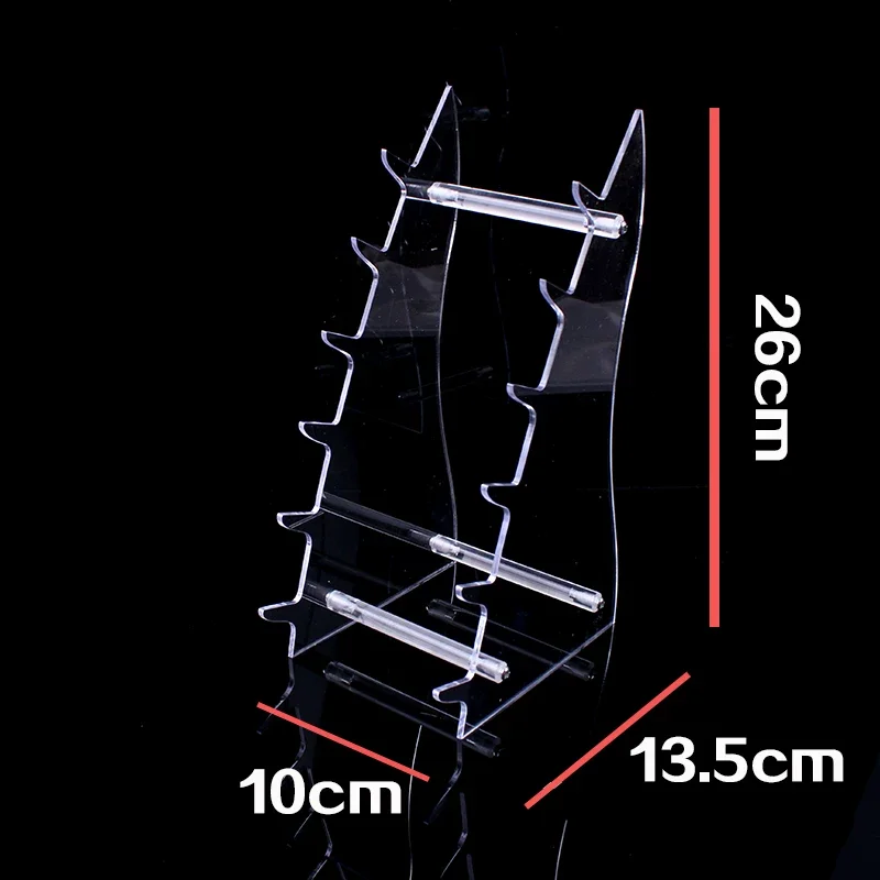 High-grade acrylic transparent knife display stand, display row of shelves view 3