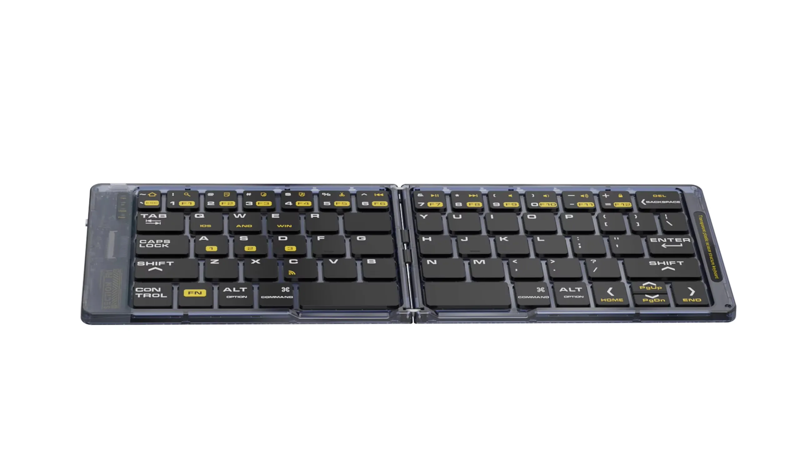 Ultra Thin Folding Wireless Keyboard Slim Portable Mini Foldable Keyboards Custom Language for Tablet PC Smart Phone