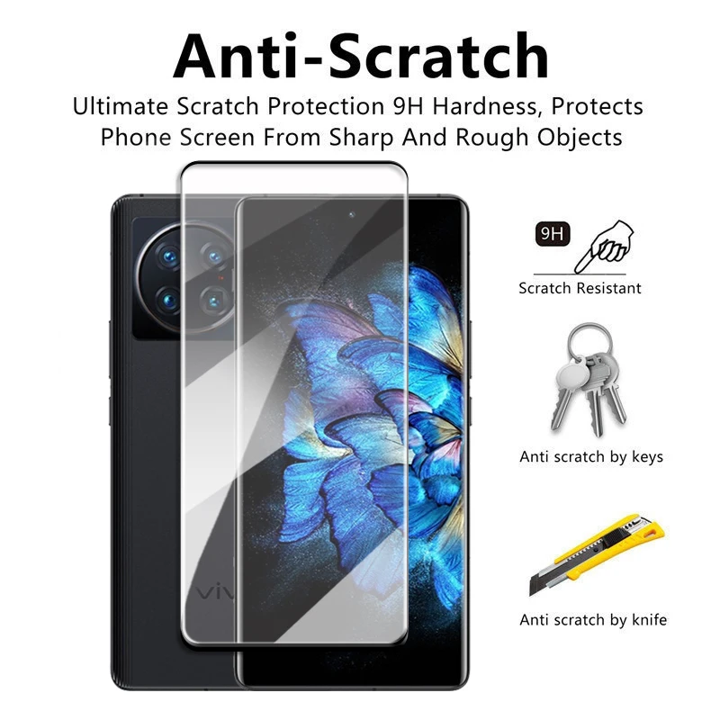 For Vivo X Note Glass 3D Full Cover Curved Screen Protector For Vivo X Note Tempered Glass Vivo X Note Camera lens Film 7.0 inch