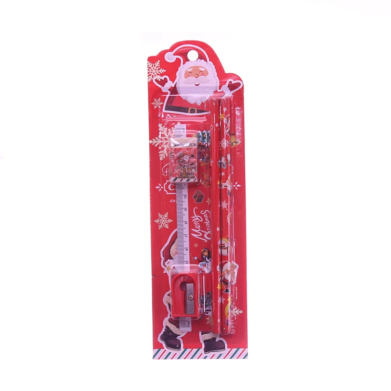 Cartoon Christmas Kids Stationery Set 2026 Draw Pencil Writing Tool Kit Holiday Gift For Girls School Office Art Craft Accessory