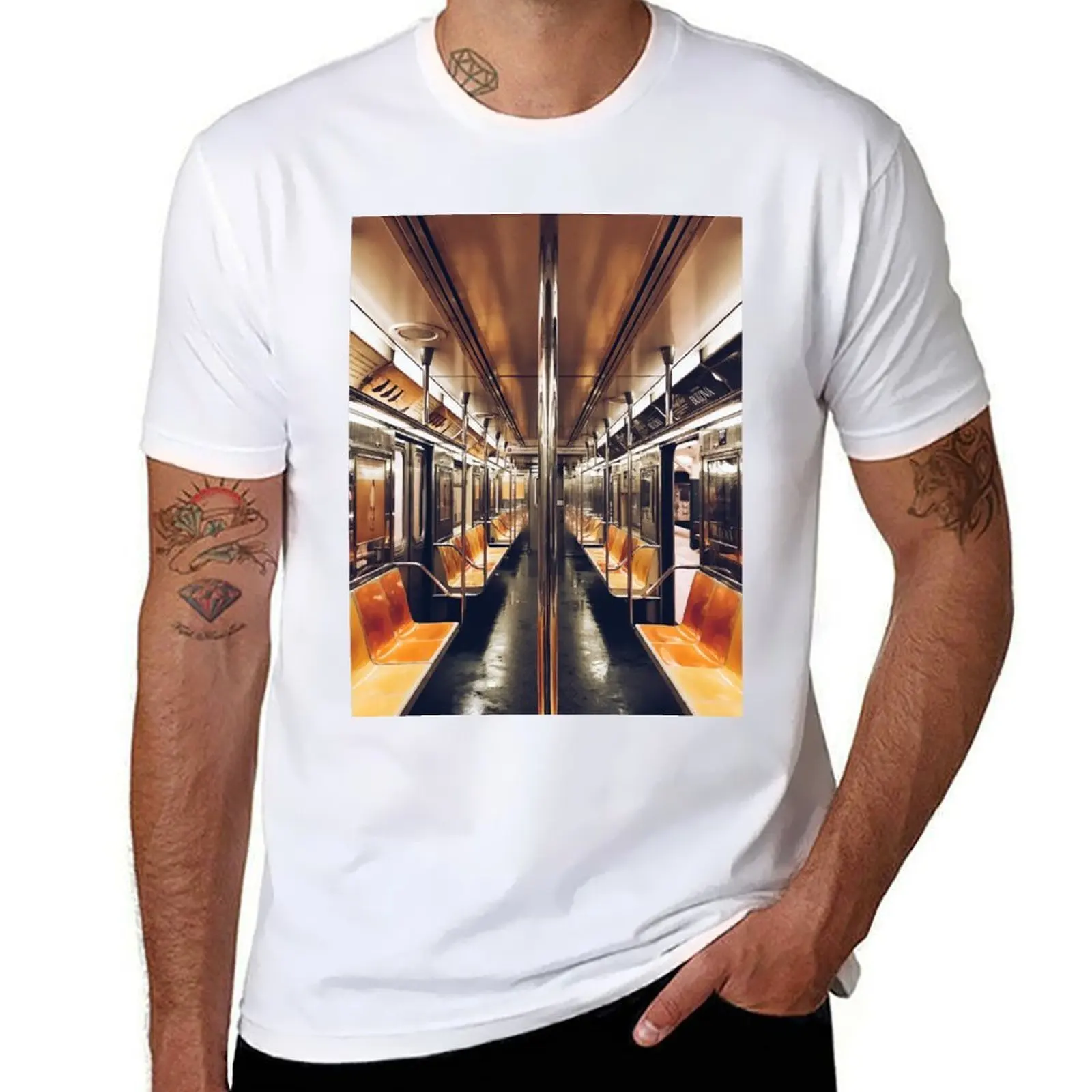 

Empty Train T-Shirt t shirt custom print t shirt man plain T-Shirt