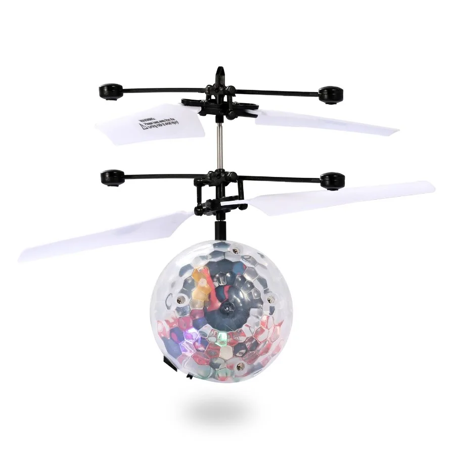 RC Bolas Voadoras Elétricas Indução Infravermelha Drone Helicóptero Bola LED Brinquedo Voador de Luz