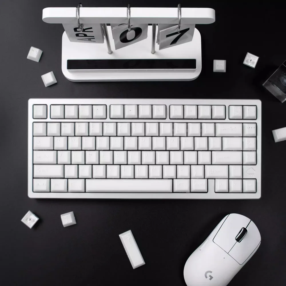 PBTfans X-ray Keycap Set 114key ABS Custom Translucent Keyboard Cap Cherry Profile KeyCap for Mechanical Keyboard Accessories