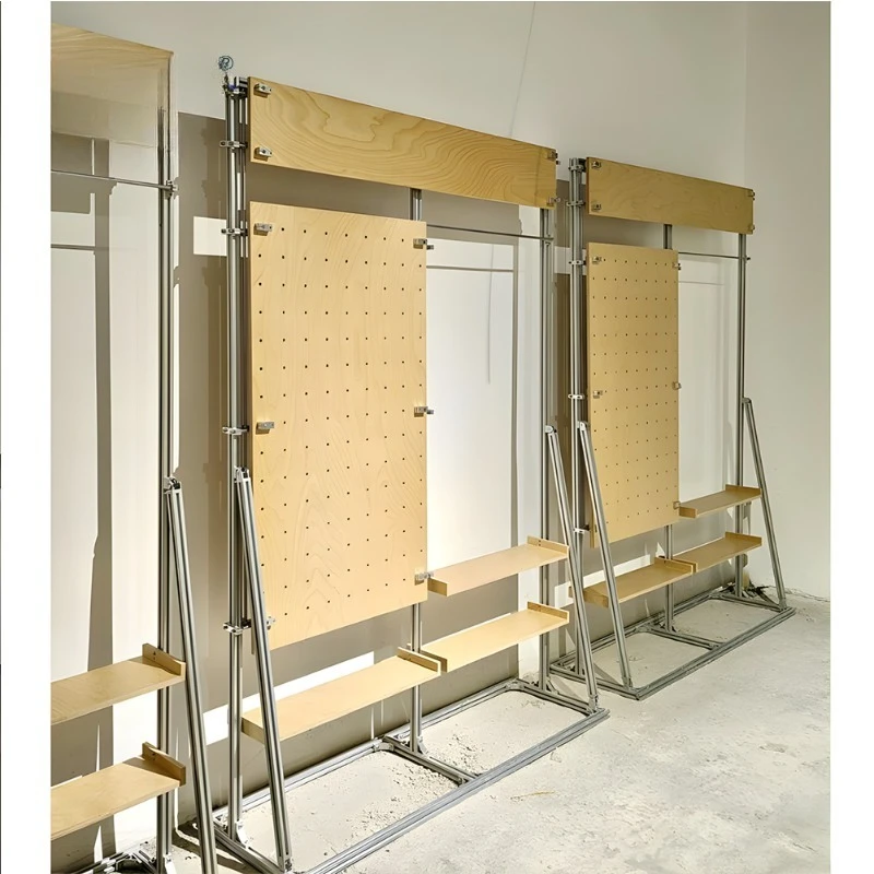 

Aluminum display shelves, product display shelves, hook hole product display shelves