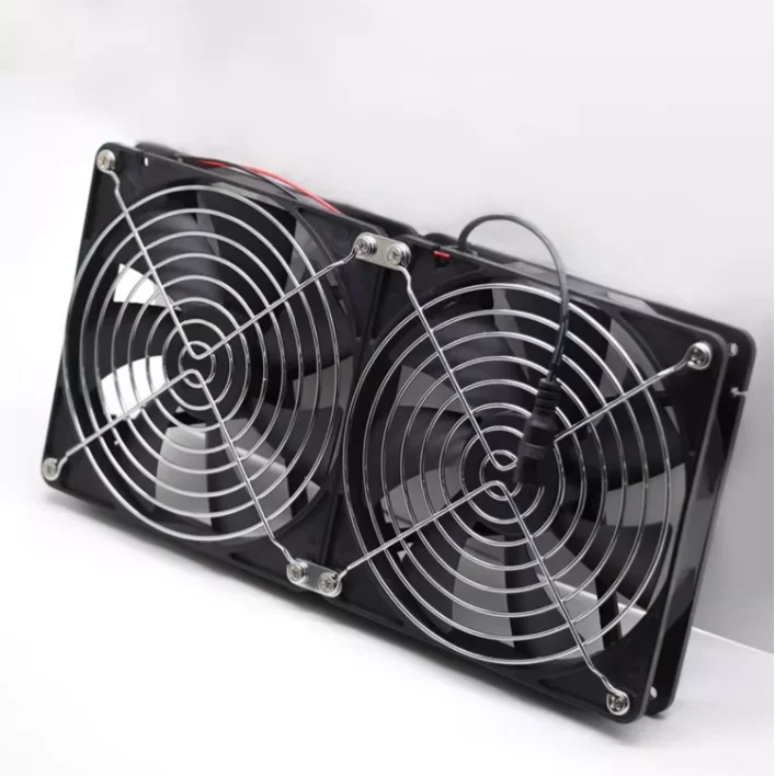 140MM high wind capacity cabinet router succulent plant rack indoor ventilation and heat dissipation fan rack 220V speed regulat