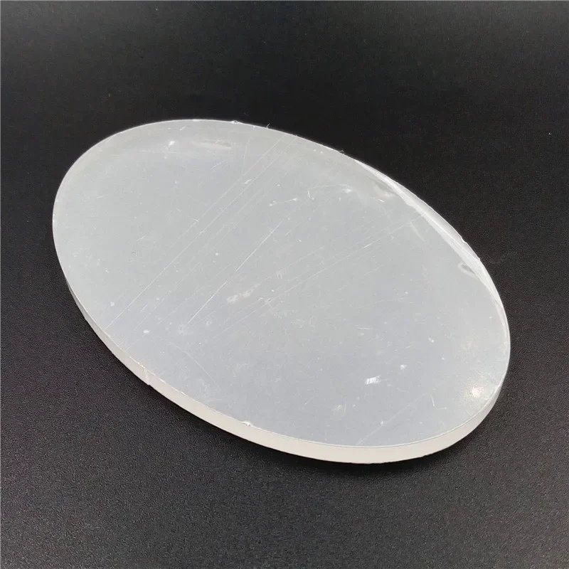 Round Ellipse Acrylic Transparent Bases fit for Clay Tool Acrylic Clay Pottery Sculpture Tool Workbench Pressure Plate Clay Tool