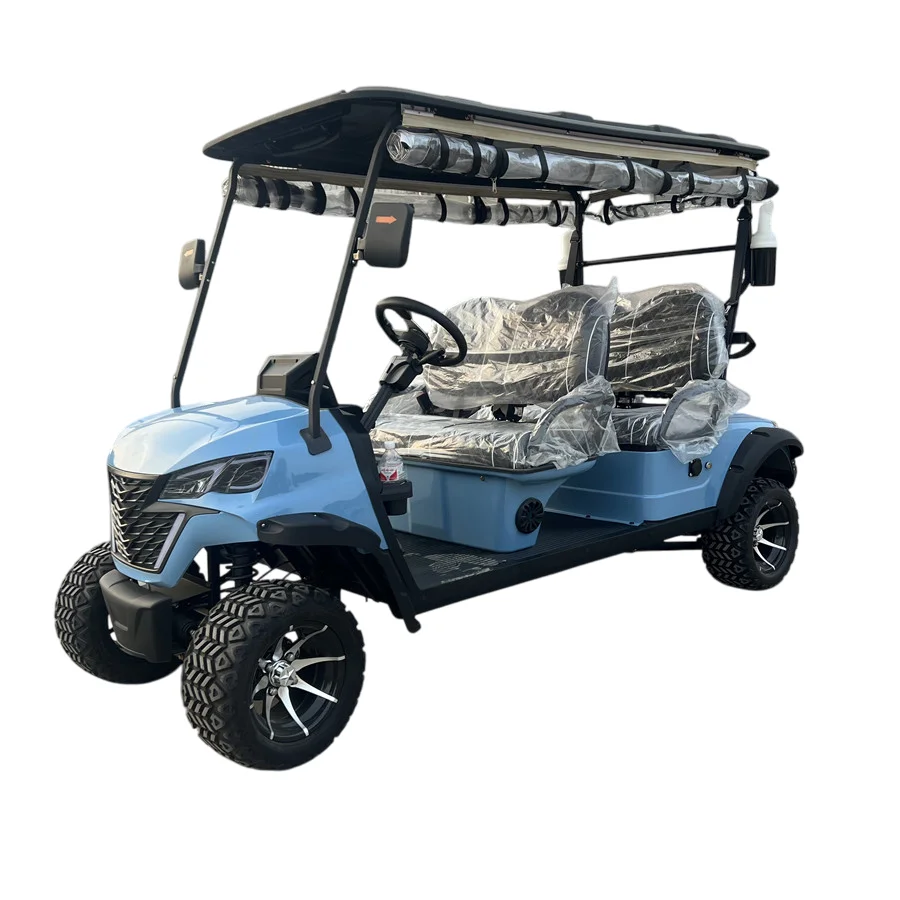 2 4 6 8 Seater Electric Golf Cart Off Road Sightseeing Cart Solar Powered CE Street Legal