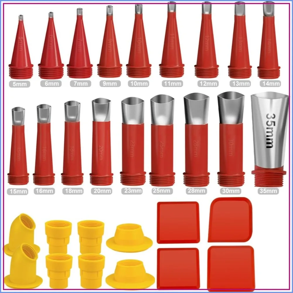 30 Piece Caulk Finisher Kit with Nozzle Tips