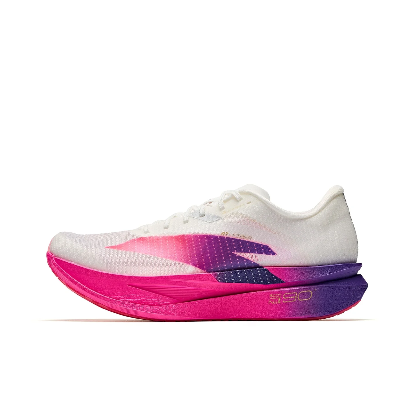 ANTA C202 8.0 Running Shoes Men's Low Top Papyrus White/Fluorescent Berry Red/Grass Purple 112645575-1