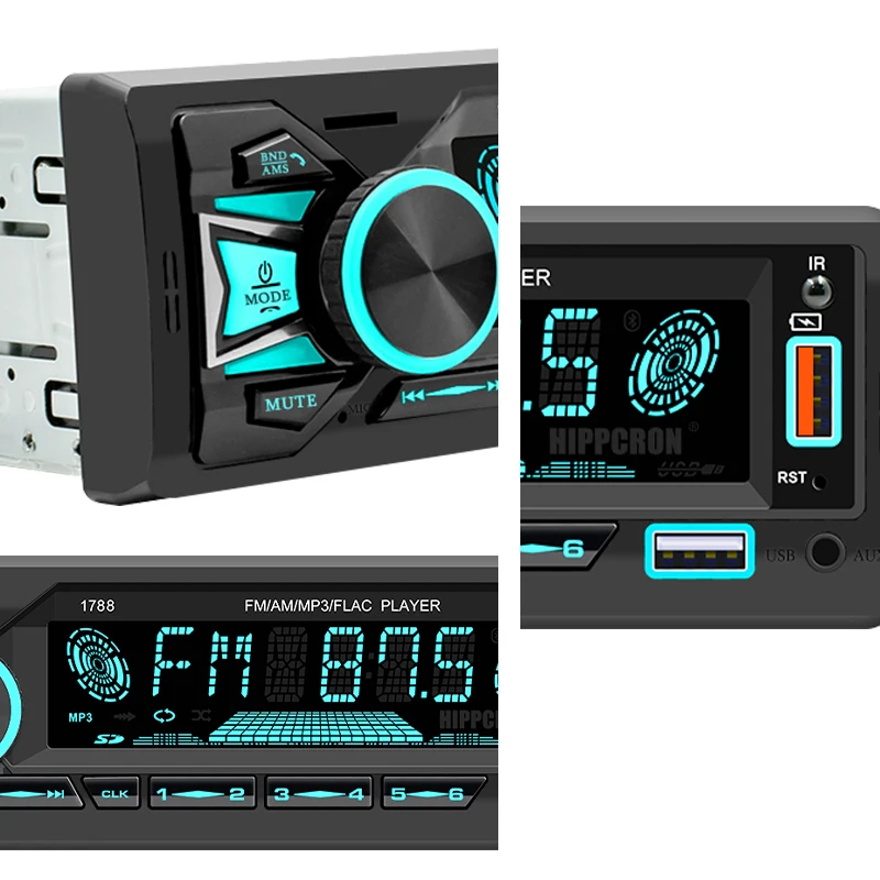Hippcron Car Radio Stereo 1DIN - Metronome Digital 评论和价格