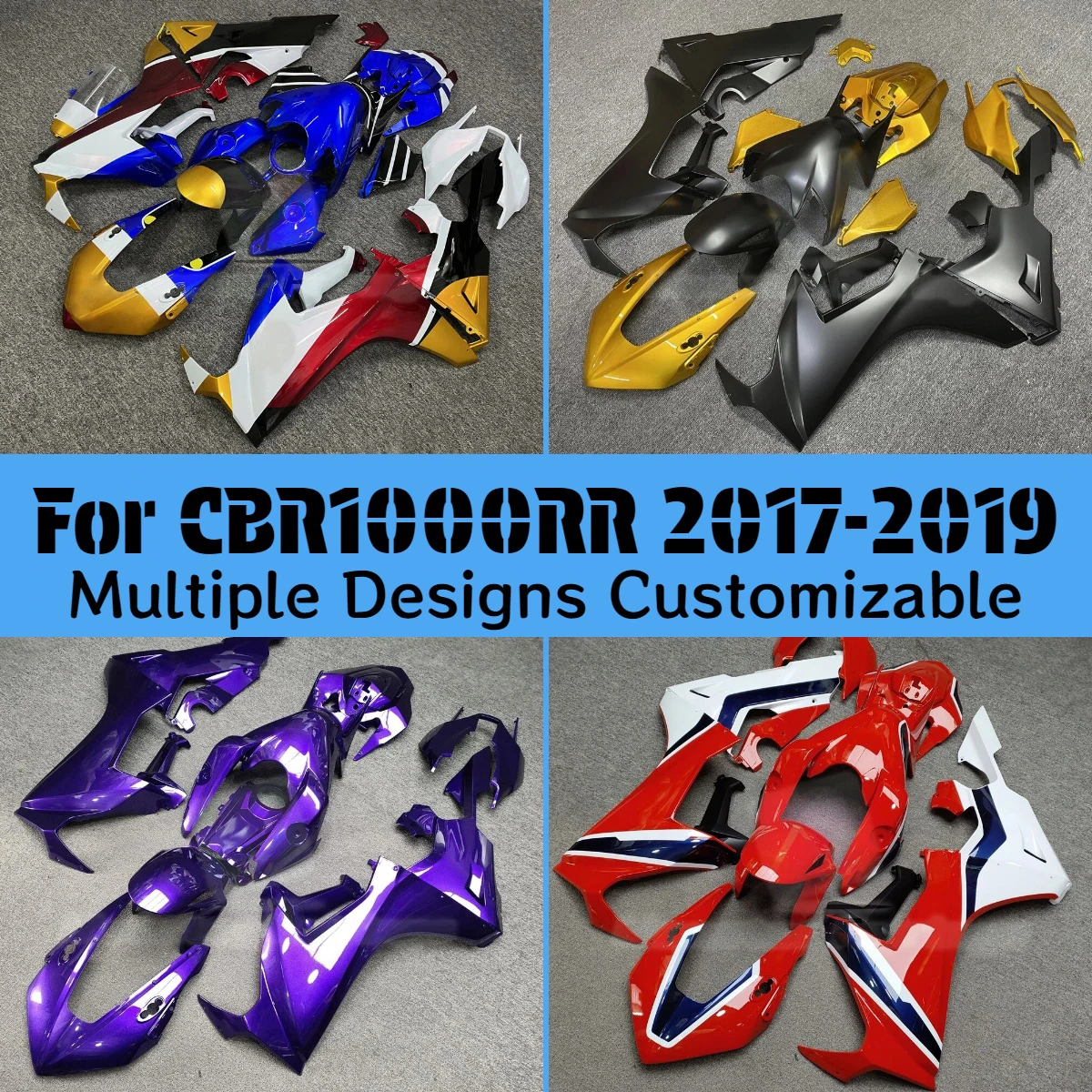 

For HONDA CBR1000RR 2017-2019 Fairings Motorcycle CBR 1000RR 17-19 Prime Injection Molded Fairing Kit Fit