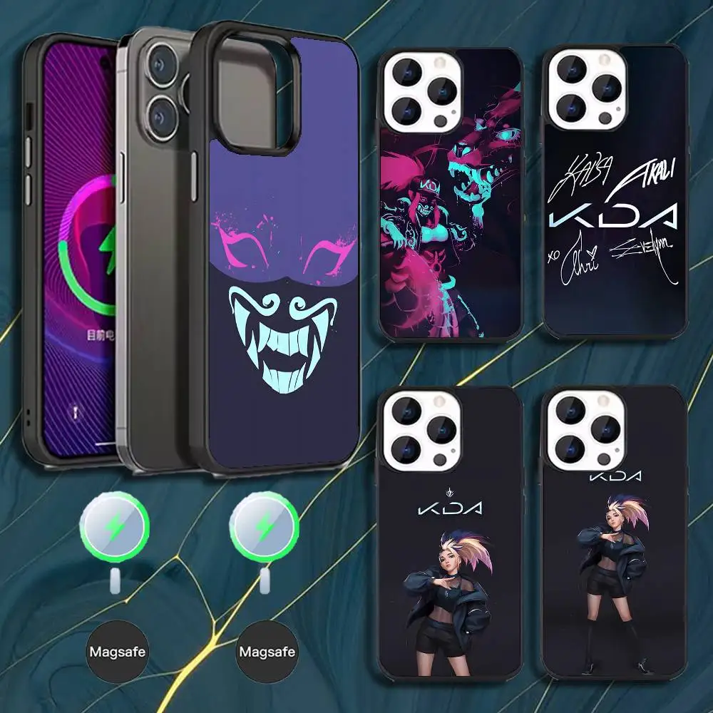 

Leagues Of Legend KDA Akali Phone Case For iPhone 16,15,14,13,12,11,Pro,Max,Plus,Mini,Magsafe,Magnetic Wireless Charging Case